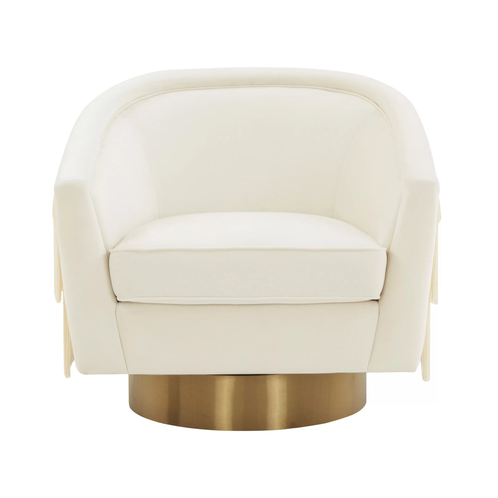 Cream Swivel Chair V11760