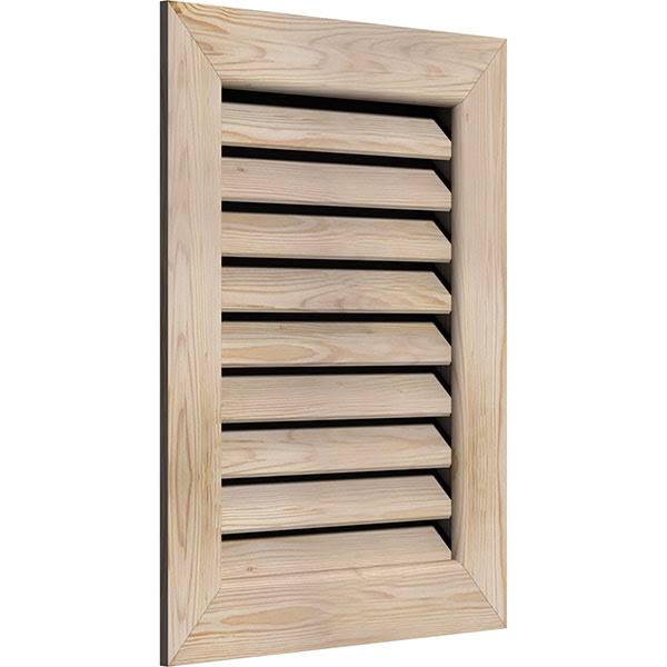 Unfinished Functional Vertical Gable Vent M2153