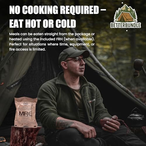Variety Pack of 12 MRE Meals Ready to Eat with Flameless Heater M19272