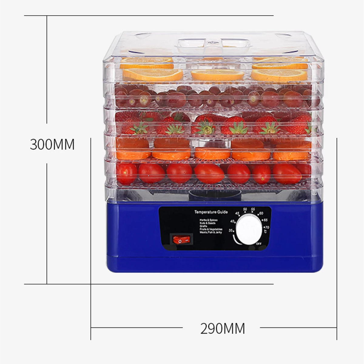 5 Trays Food Dehydrator with Digital Timer Z867