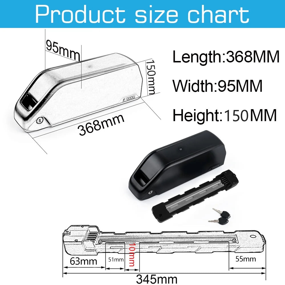 52V 24Ah Electric Bike Battery F5704