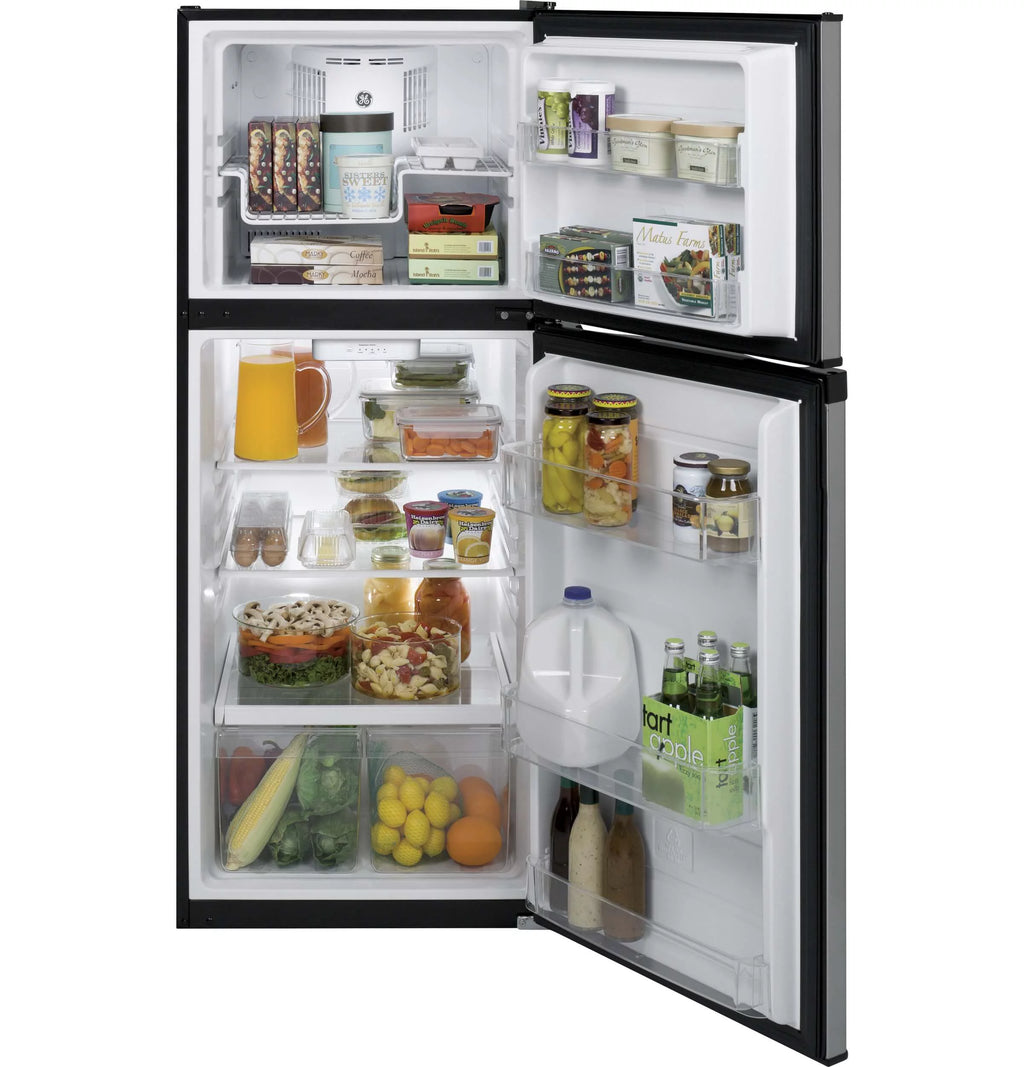 24 Inch Freestanding Top Freezer Refrigerator Stainless Steel S259