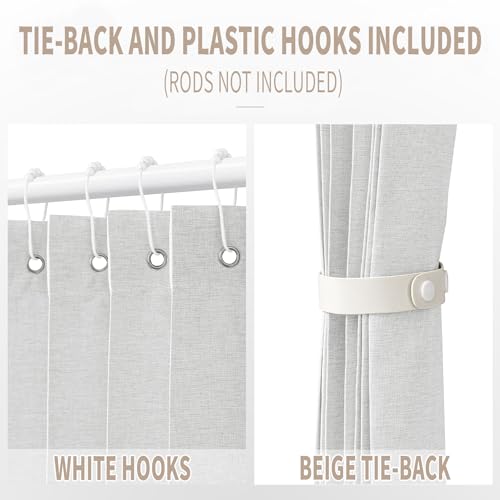 Beige Accordion Style Door Curtain, 1 Panel, W52 x L78 E596