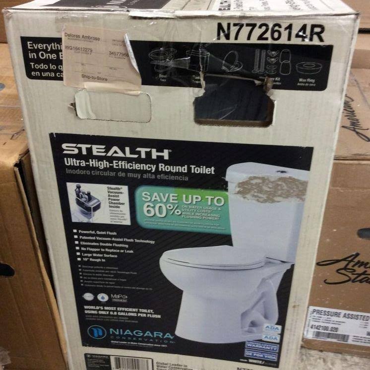 White 2-Piece Round Front Toilet E8009