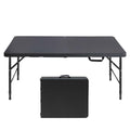 White 4ft Portable Folding Table with Steel Legs Z143