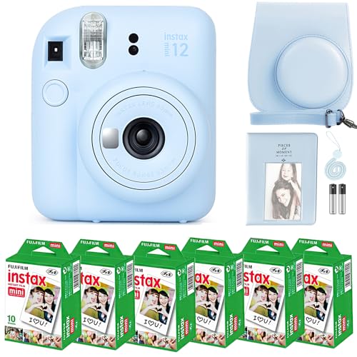 Lilac Purple Instant Camera with 60 Sheets Instant Film Bundle V7737