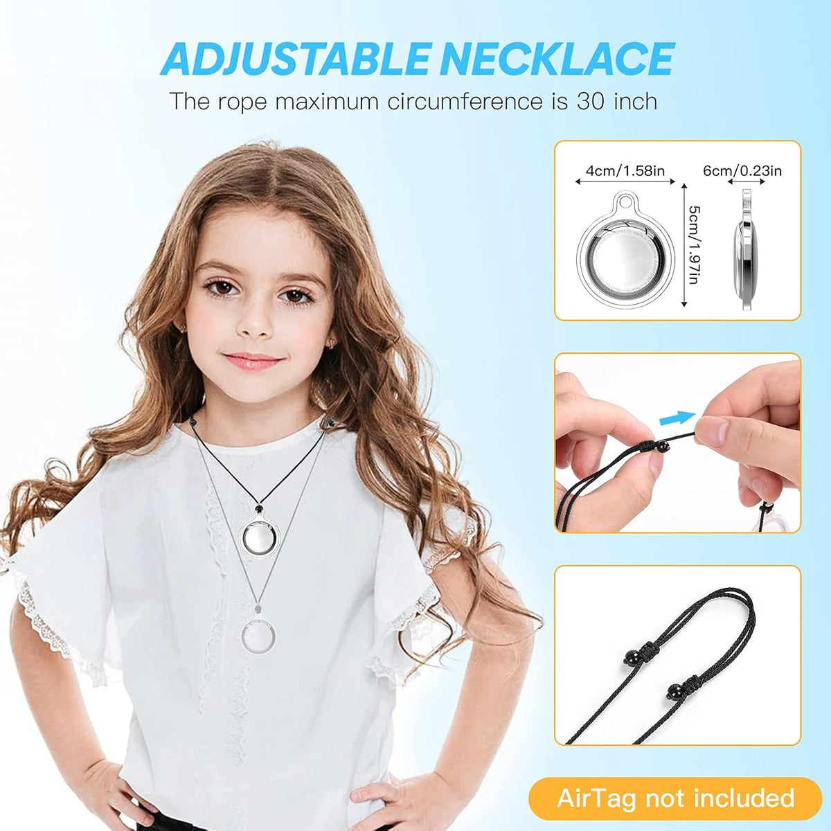 Adjustable Waterproof AirTag Holder L86410