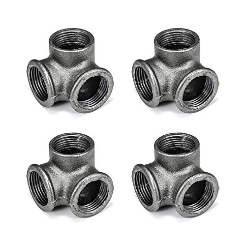 1" 3-Way Side Outlet Elbow Cast Malleable Iron Pipe Fittings Q23874
