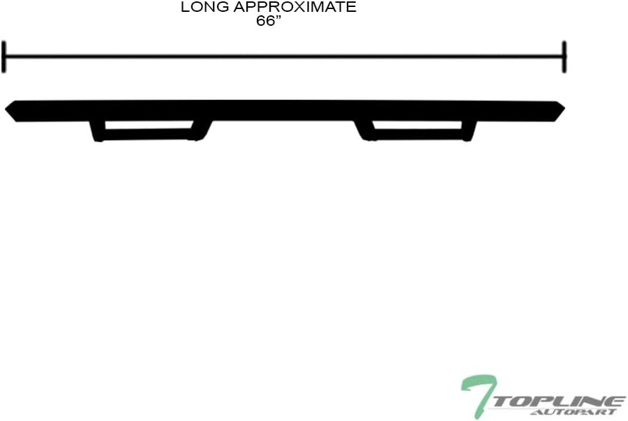Matte Black Nerf Bars Running Boards B3003