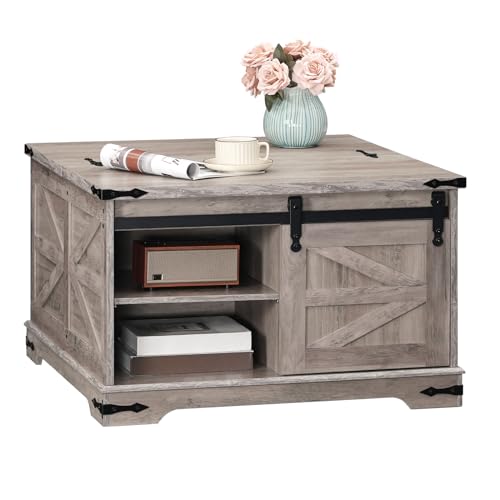 White Wooden Lift Top Coffee Table X91450