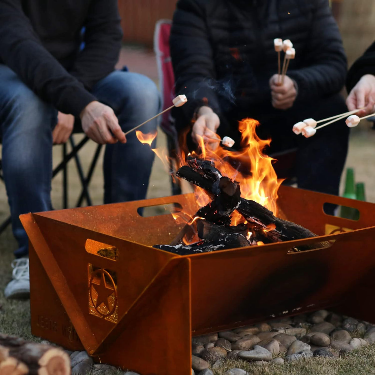 Corten Steel Wood Burning Fire Pit S1911