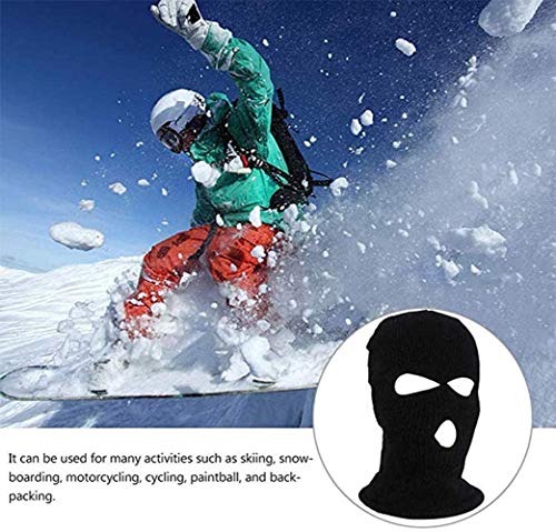 3 Hole Knit Balaclava Ski Mask Y248378