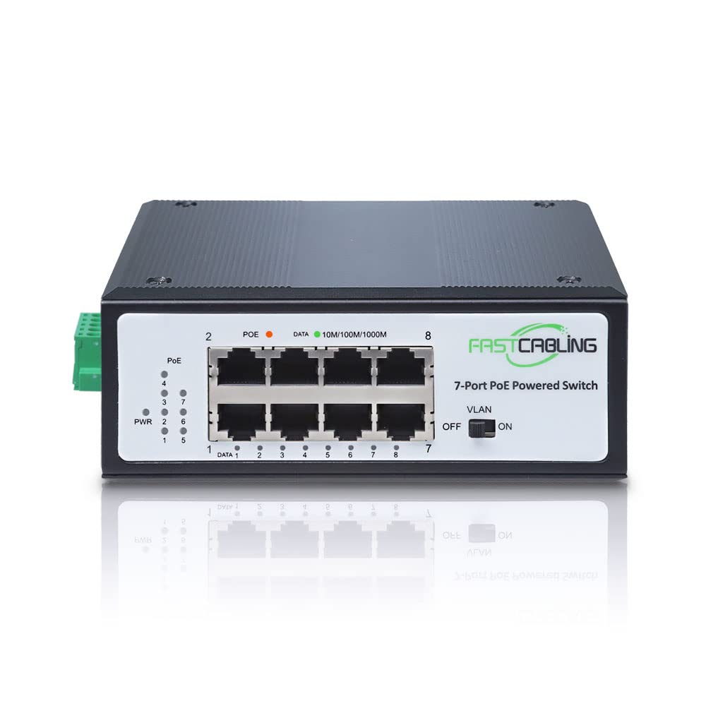 PoE Powered Switch, PoE+ Extender, 71W Passthrough Power R282796