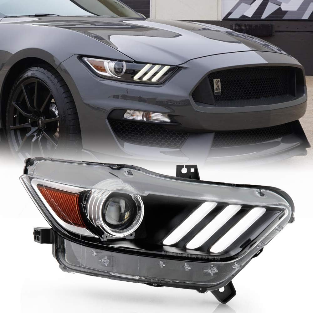 2015-2017 Ford Mustang LED Projector Headlight Assembly Right Passenger Side X162