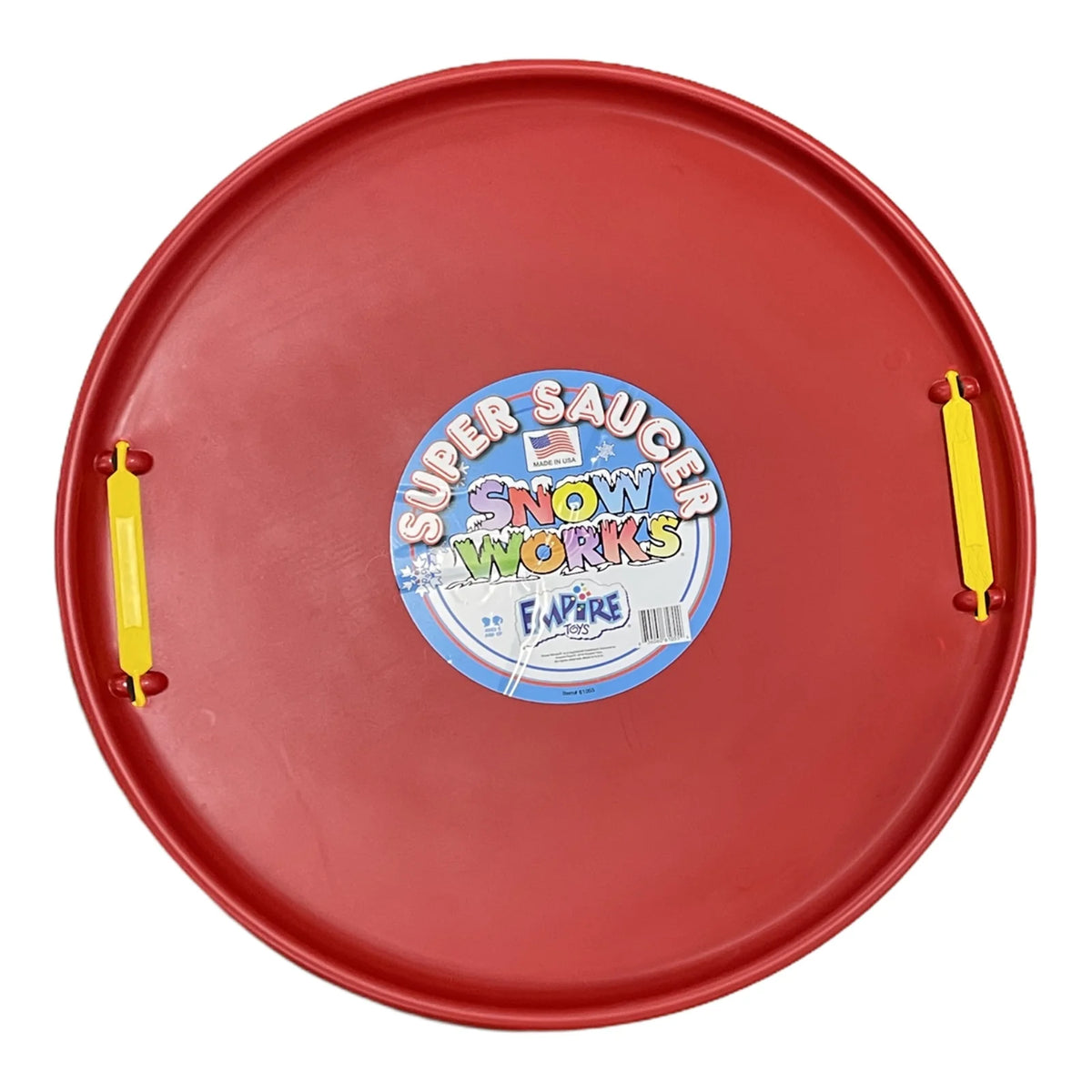 Red 28 Inch Round Snow Sled H65936