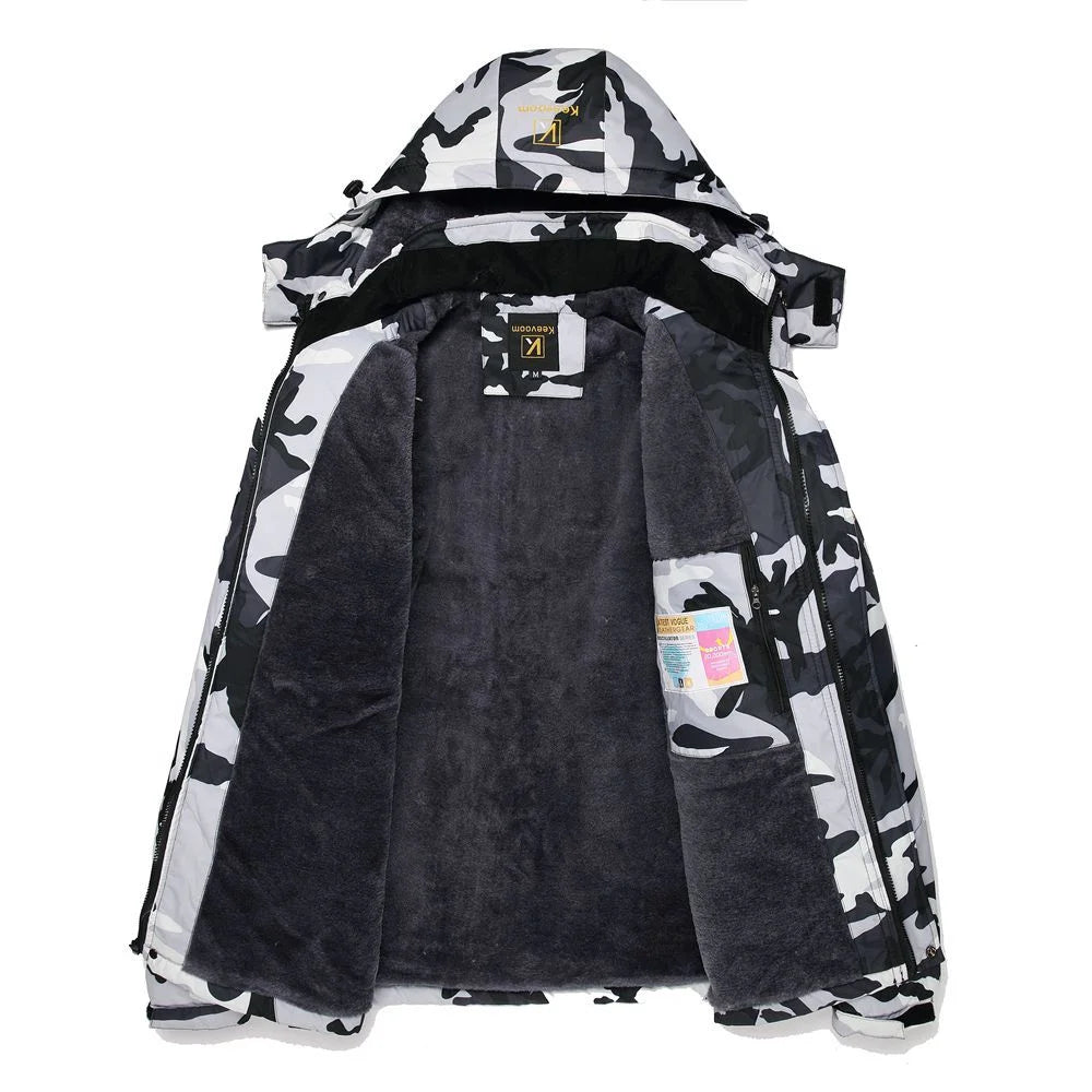 Men Waterproof Ski Jacket Winter Snow Coat Windproof Mountain Warm Coat with Hood G3168