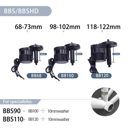 1000W 52V BBSHD Electric Bicycle Conversion Kit with 20AH Battery X4751