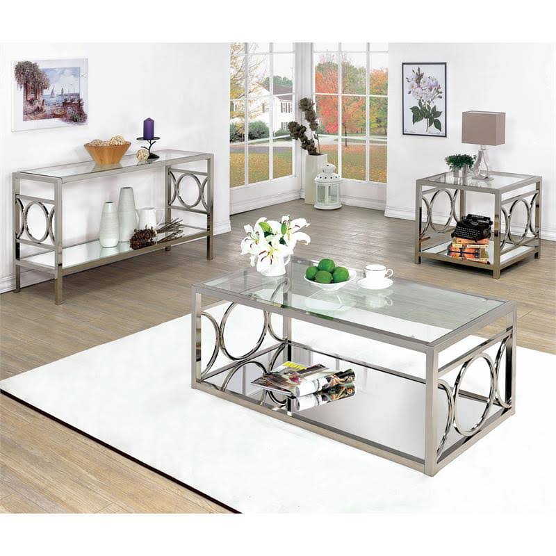 Contemporary Metal Console Table R840417