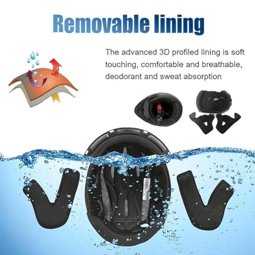 Motorcycle Helmet with Bluetooth, Full Face Helmet, ECE Certified Clear Visor B43842