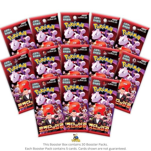 Korean Pokemon Booster Box, 30 Packs W38989