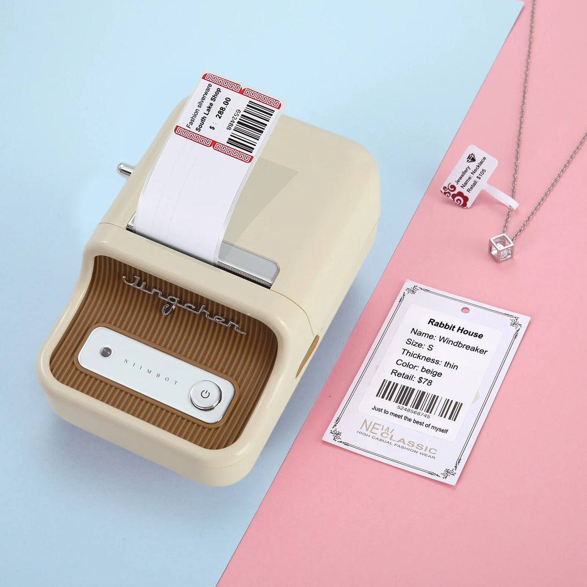 Wireless BT Thermal Label Printer H752