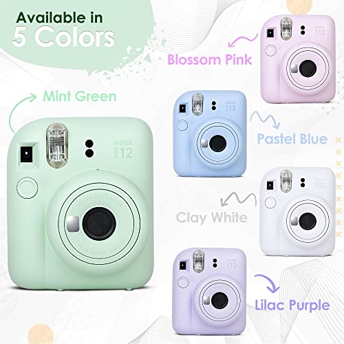 Lilac Purple Instant Camera with 60 Sheets Instant Film Bundle V7737