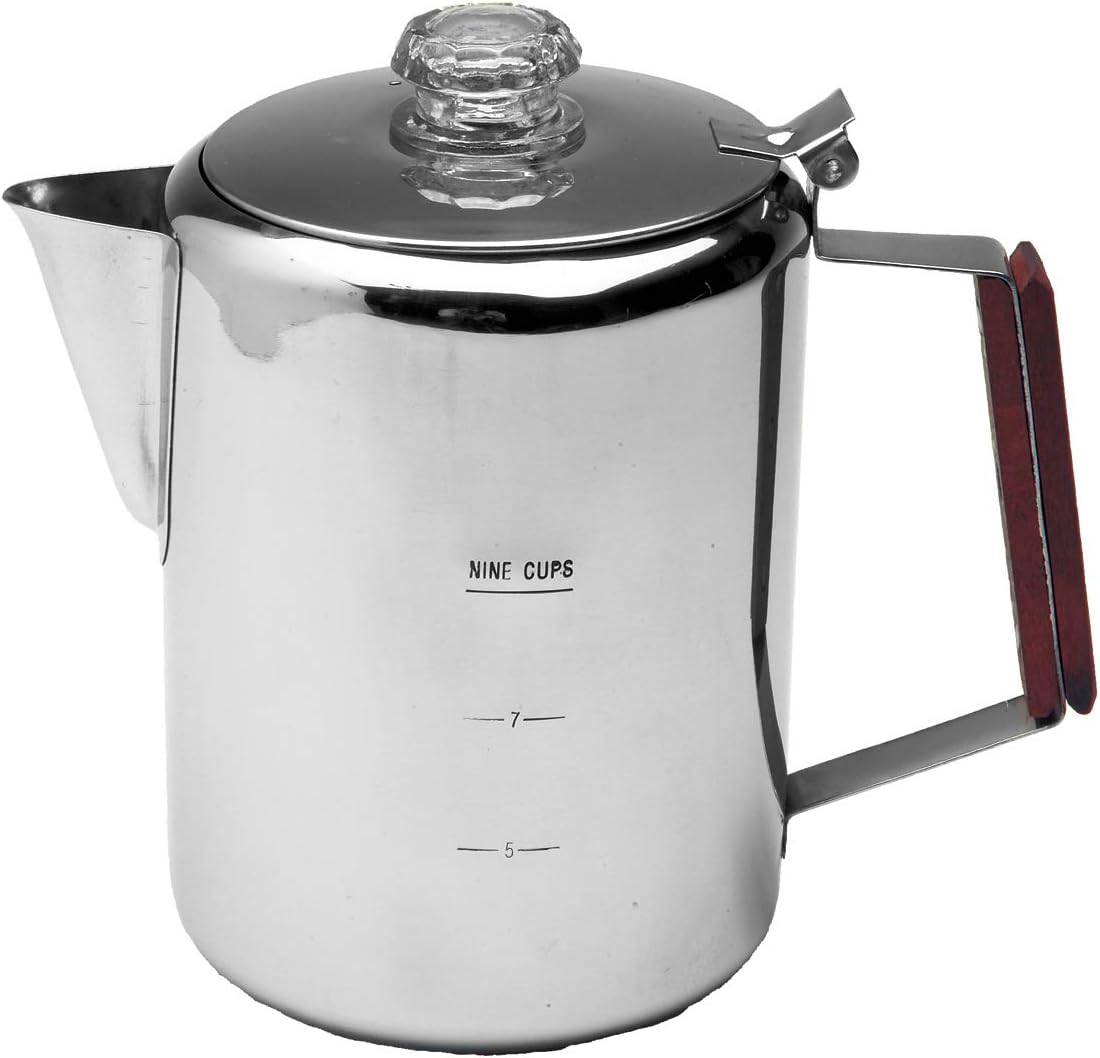 9 Cup Stainless Steel Percolator Coffee Maker E883