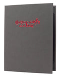 Casebound Menu 8½ x 11 Charcoal Plush Z280595