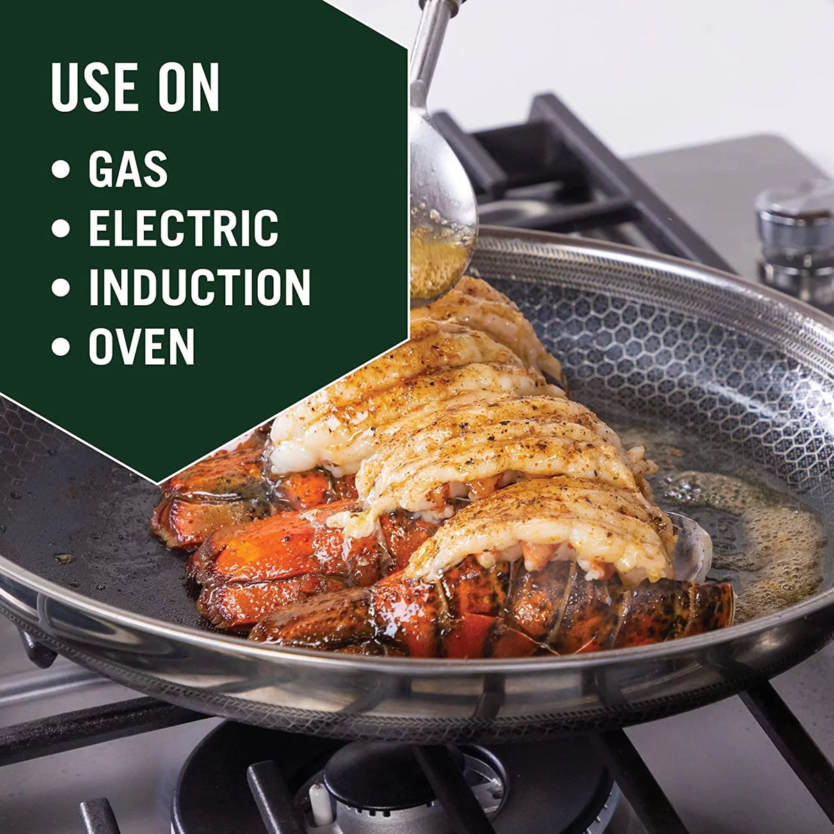 8 inch Hybrid Stainless Steel Nonstick Frying Pan D71061