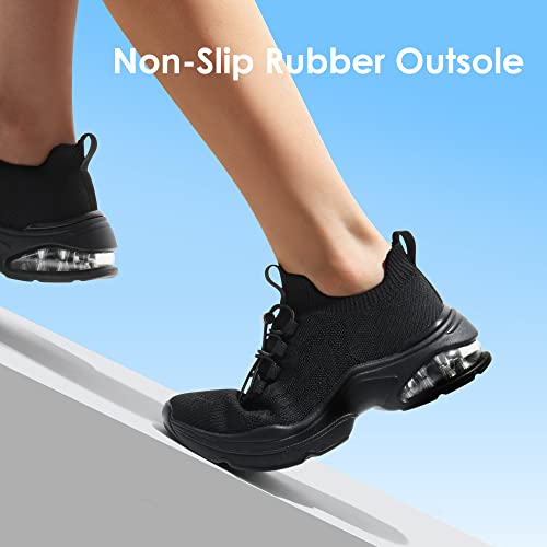 Slip-on Air Cushion Slip Resistant Walking Sneakers J8394