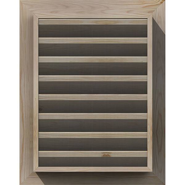 Unfinished Functional Vertical Gable Vent M2153