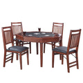 48 in. Folding Poker Table & Chairs Set J67450