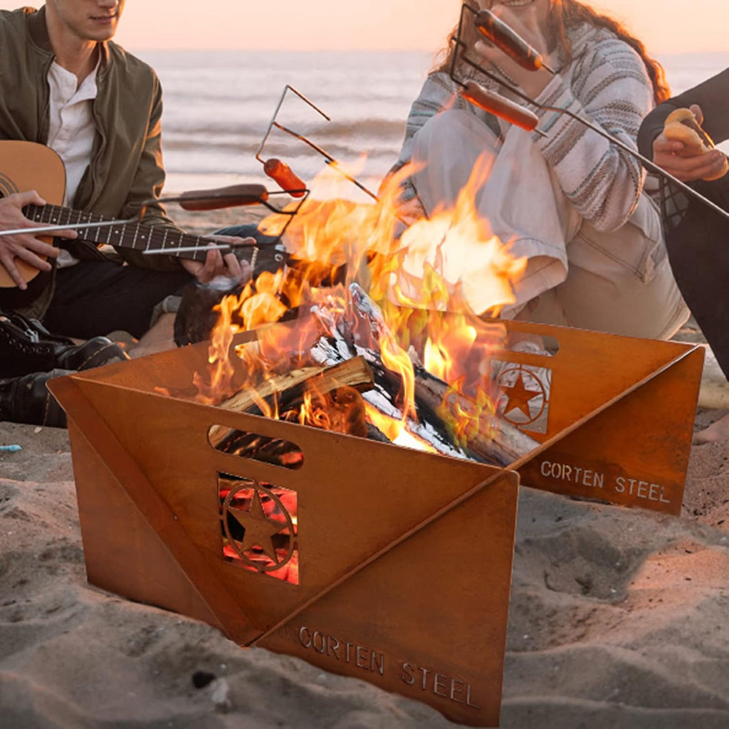Corten Steel Wood Burning Fire Pit S1911