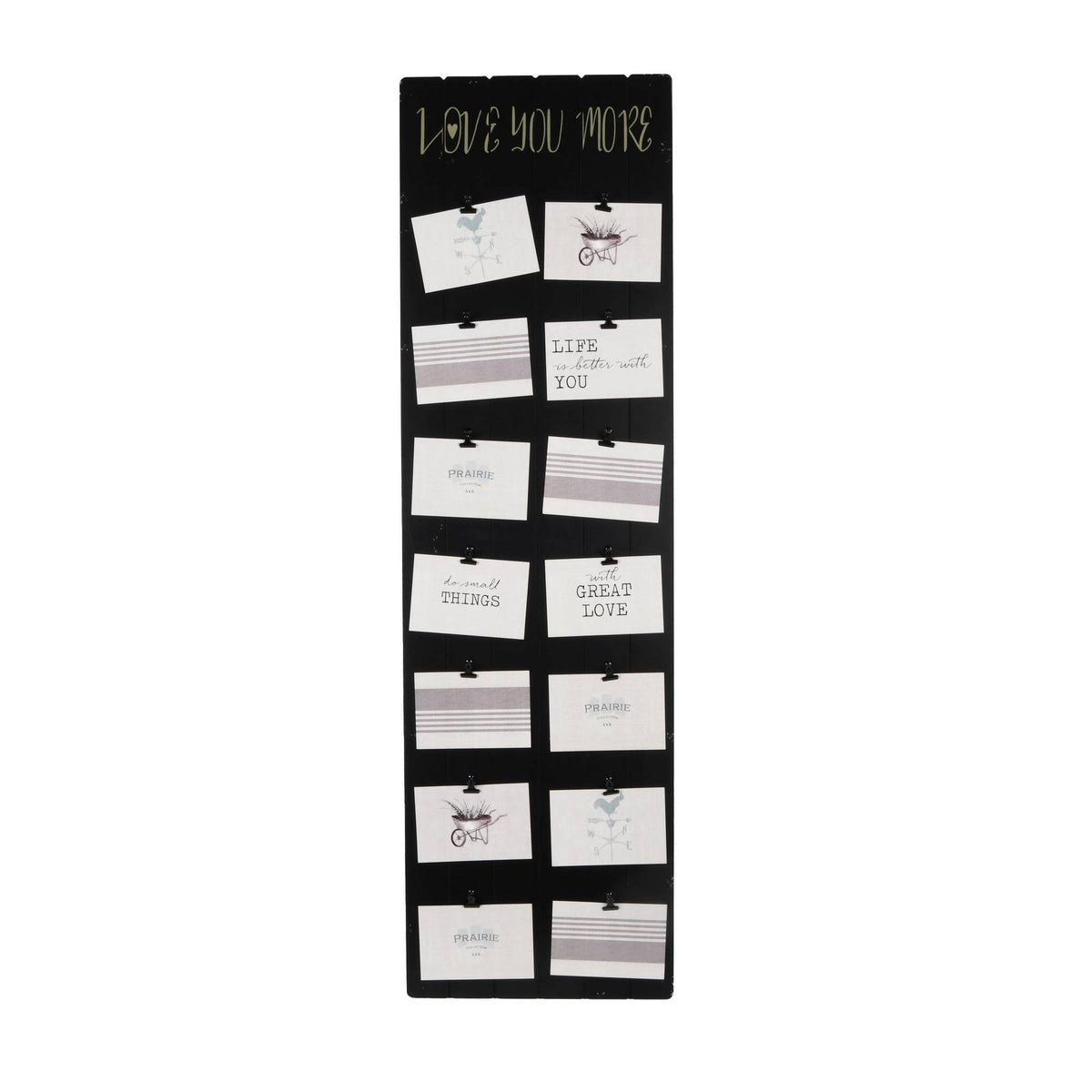 Black 14-Opening Clip Collage Frame M5507