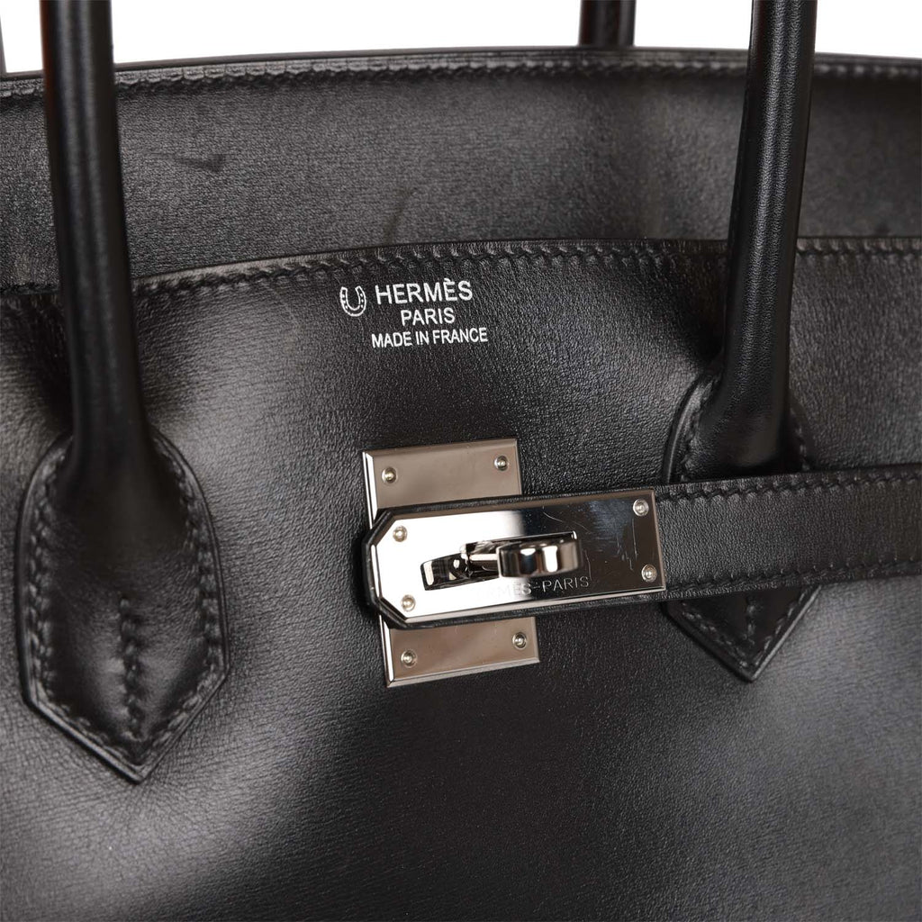 Black Box Leather Birkin 35 S3306