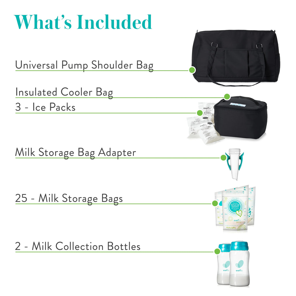 Breast Pump Accessories, Milk Storage Bags, Collection Bottles, Adapters, Ice Packs and Cooler C6333