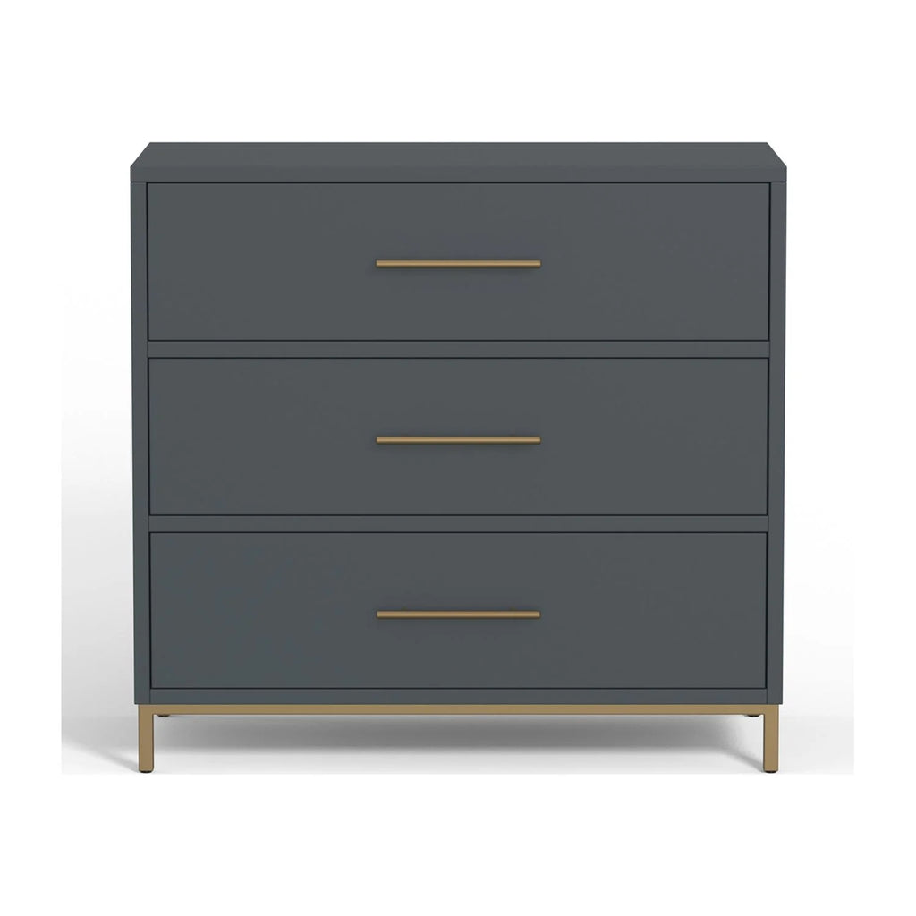 Slate Gray Three Drawer Small Chest V14210