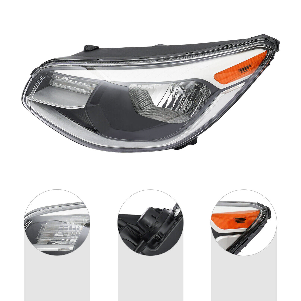 Halogen Headlight with Clear Lens for Kia Soul C7972