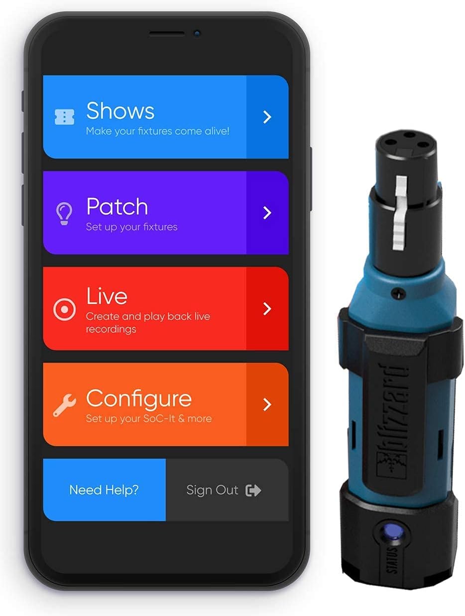 Wireless Controller with 5-pin DMX Output, WiFi based sACN/Art-Net to DMX Converter W634365
