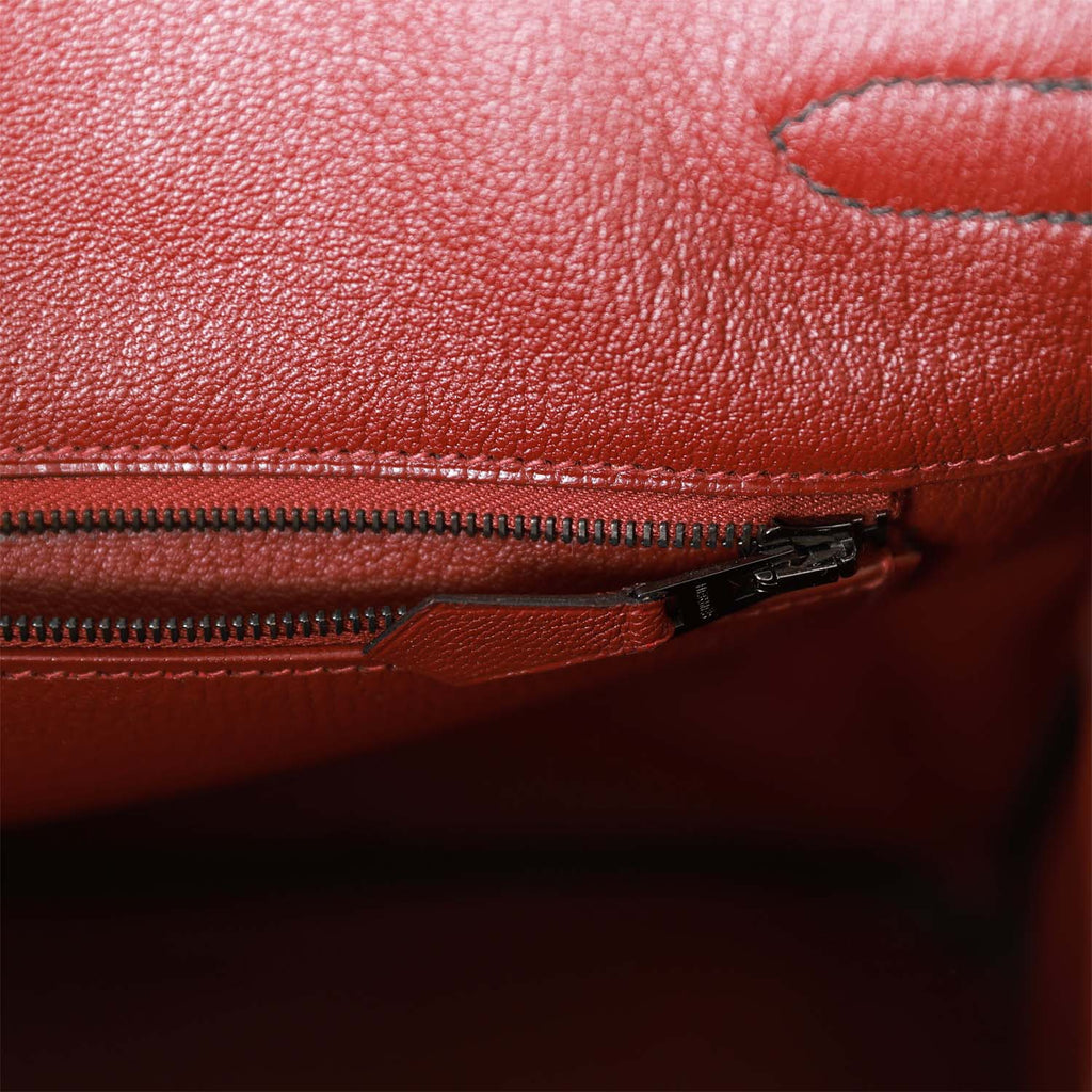 Black Box Leather Birkin 35 S3306