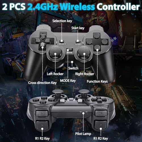 Wireless Retro Game Console Stick with 20000+ Games, 4K HDMI, 2 Controllers G794535