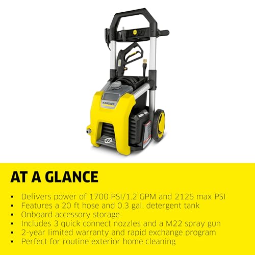 Electric Pressure Washer with 3 Spray Nozzles E172
