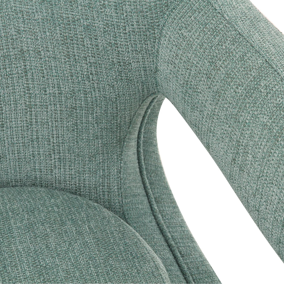 Spa Blue Fabric Adjustable Swivel Accent Chair Y3142