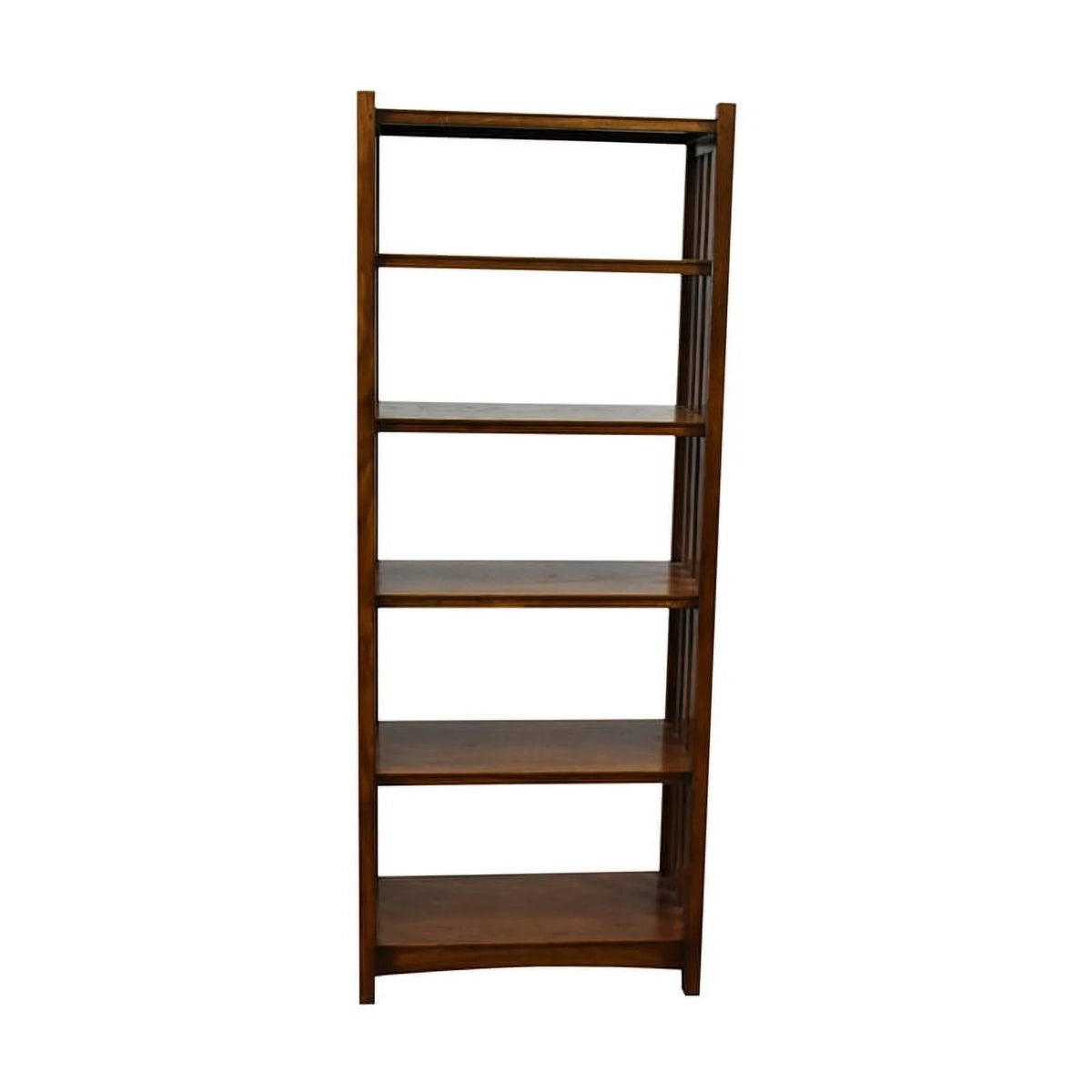Wood Bookcase in Walnut Finish Q85114