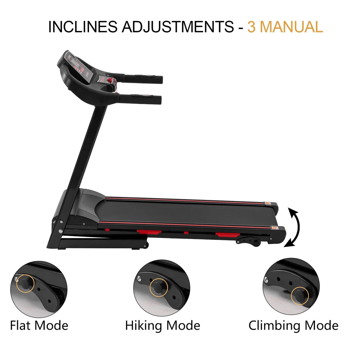 3.5 HP Compact Folding Treadmill 330 LB Capacity X530