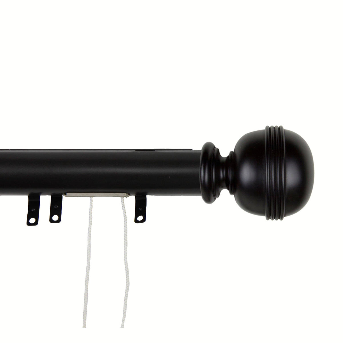 Black Decorative Traverse Rod with Slider J11367