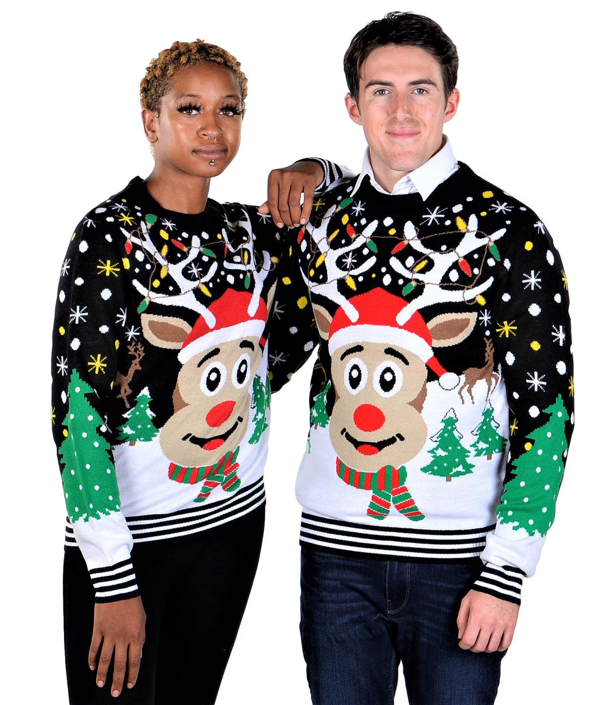 Black Ugly Christmas Sweater X734
