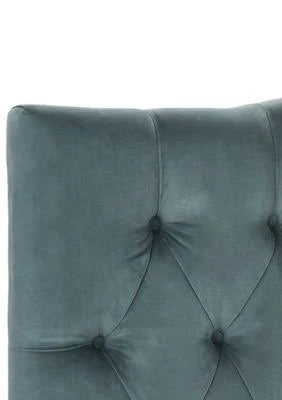 Blue Tufted King Headboard Y3245