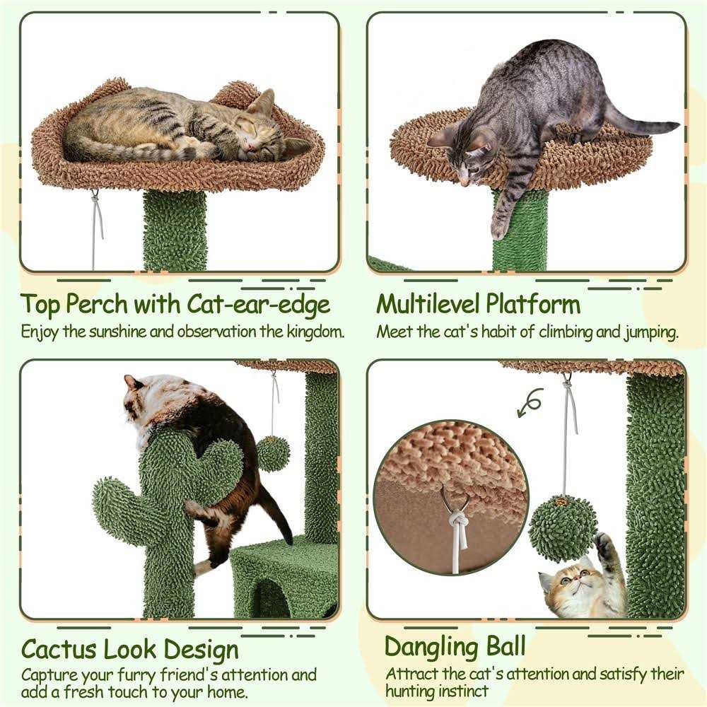 Cat Tree with Natural Sisal F875