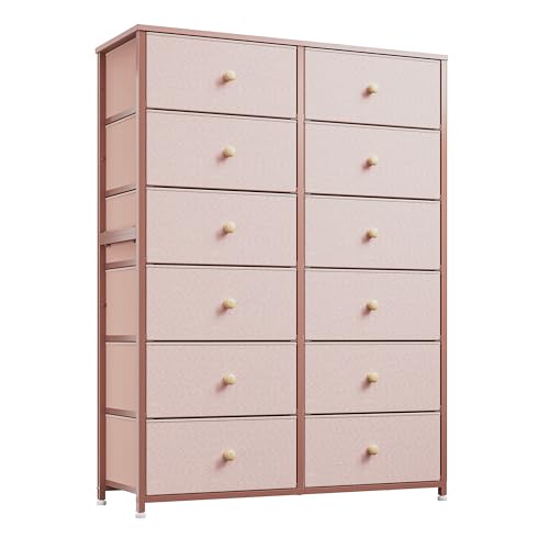12 Drawer Tall Dresser with Wooden Tabletop F540005